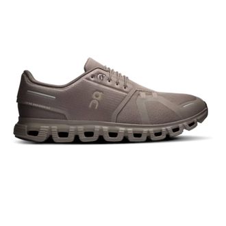 On Mens Cloud 6 Running Shoes In Ash Cinder
