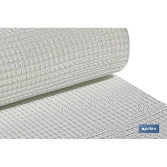 cofan Malla Plast. Cuadrada Jardin 20mm Blanco 1x25m, Rollo De Malla En Pvc En Color Blanco, El Tama&ntilde;o O Dimensi&oacute;n Del Cuadrado Es De 20 Mm De Lado. Se Vend