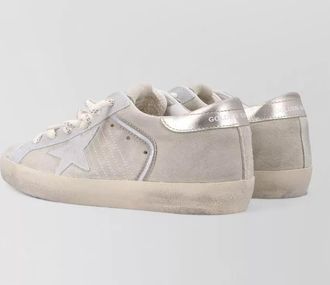 Golden Goose leather suede low-top sneakers