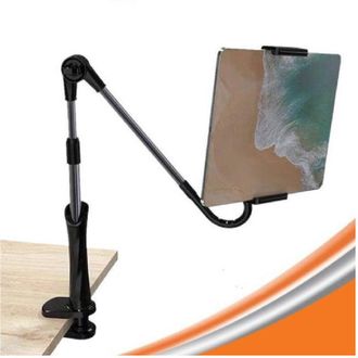 Trade Shop Trade Shop - Supporto Universale Staffa Da Scrivania Regolabile Per Tablet Pc Smartphone Zm2828