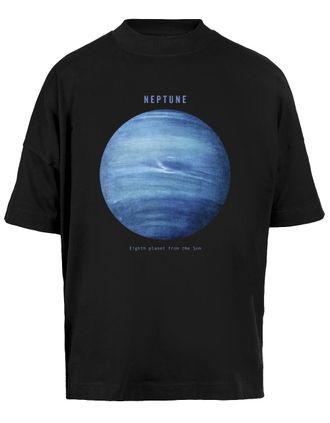 Vendax Vendax Neptune Unisex Loose Short Sleeve T-Shirt Men Women Black Baggy T-Shirt Short Sleeves Black, Black, S