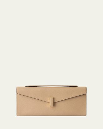 Valextra Iside Leather Clutch