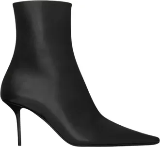 Saint Laurent Schoenen, Dames, Zwart, 41 EU, Sandalen met middelhoge hak