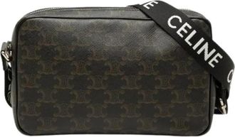 Celine Pre-owned Canvas Crossbody Bag - Dames - Vintage Schoudertas - Zwart - ONE Size - Vintage