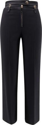 Elisabetta Franchi Logato button trousers