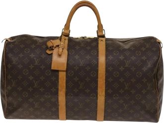 Louis Vuitton Pre-owned Weekend Bags, male, Brown, Size: ONE SIZE Pre-owned Vintage Monogram Canvas Travel Bag