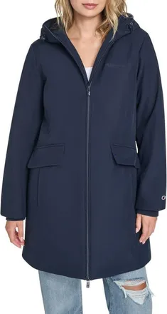 Champion Hooded Coat in Navy at Nordstrom, Size X-Small