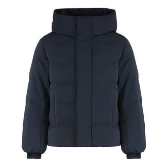 Fusalp Atila Hooded Short Down Jacket - Heren - Gewatteerde jassen - Blauw - M - Polyester - Jassen