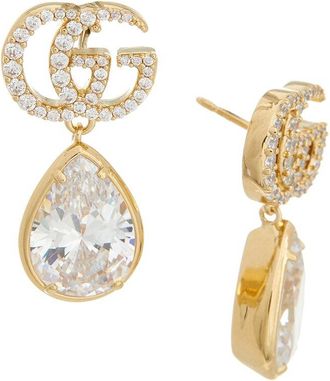 Gucci Gg Marmont Crystal Earrings