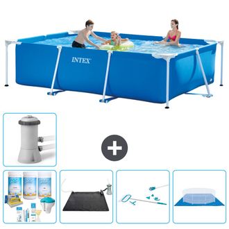 Intex Piscina Con Estructura Rectangular - 300x200x75 Cm - 7-piezas S20834