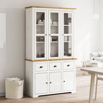vidaXL Vidaxl - Credenza bodo 115,5x43x200,5 cm Massello Pino Bianco e Marrone