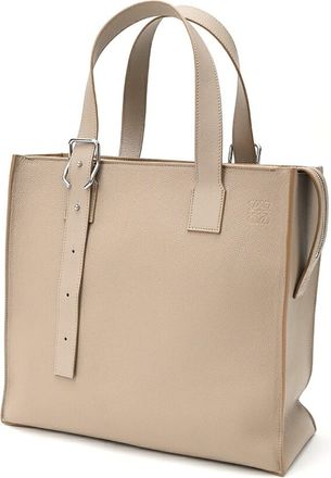 Loewe Grayish Leather Tote Bag (Pre-Owned)