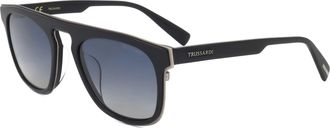 Trussardi Womens 53mm Black Sunglasses