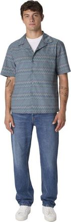 Missoni Bowling Shirt With Zigzag Pattern in Multicoloured at Nordstrom, Size 54 It