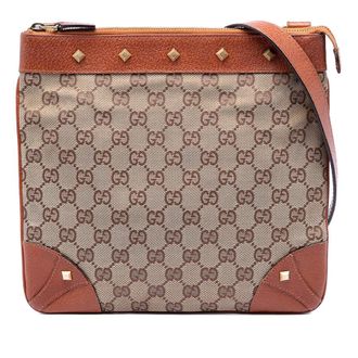Gucci Pre-owned Gucci GG Canvas Nailhead Crossbody Ladies VTF4LQB9RD2GTIB9