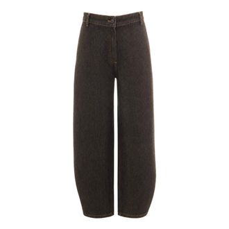 Sessun Wide Jeans - Dames - Jeans - Bruin - Maat: 3XS Katoen