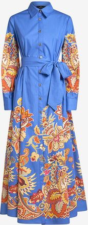 Etro Langes Popeline-Hemdkleid Paisley Florals