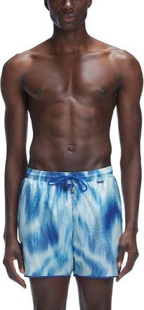 Moeva Griffin Sonar Swim Shorts in Light/pastel Blue at Nordstrom, Size Xx-Large