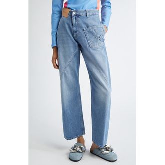 J.W.Anderson Twisted Workwear Jeans in Light Blue at Nordstrom, Size 25