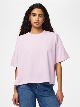 Pieces Sweatshirt PIECES PCCHILLI SUMMER 2/4 LOOSE SWEAT NOOS BC, Damen, Gr. XS, winsome orchid, Sweatware, Obermaterial: 50% Baumwolle, 50% Polyester, unifa