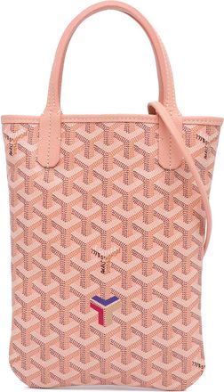 Goyard Pre-owned Womens Anjou Mini Tote Bag - Coral Textile - One Size
