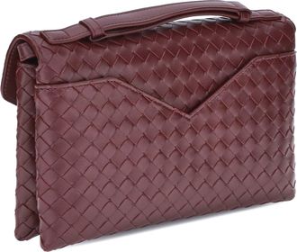 Bottega Veneta Womens Shoulder Bag Knot Lock Barolo-M-Brass Lambskin Leather Barolo-m/brass