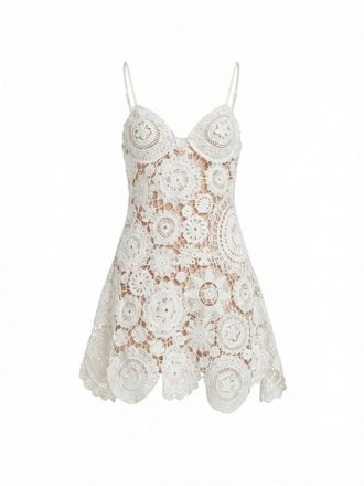 Self Portrait Crochet Mini Dress