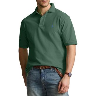 Polo Ralph Lauren Big & Tall Mesh Polo Shirt in Washed Forest at Nordstrom, Size Xx-Large