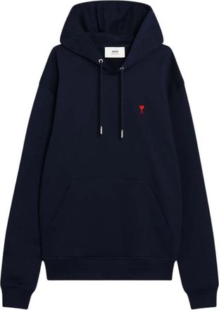 Ami Felpa con Cappuccio - Heren - Hoodies - Blauw - M - Hoodies & sweatvesten