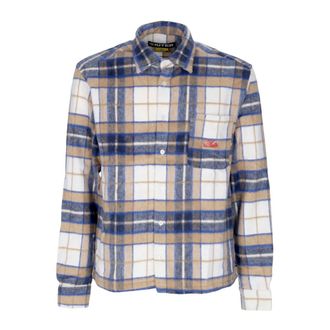 Iuter Casual Shirts, male, Multicolor, Size: XL Century Tartan Flannel Shirt Beige