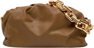 Bottega Veneta Pre-owned Shoulder Bags, female, Brown, Size: ONE SIZE Pre-owned The Chain Pouch
