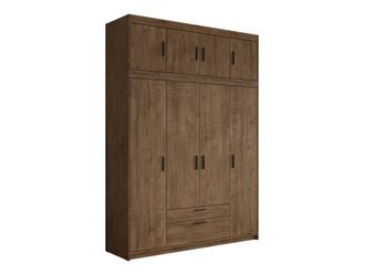 Mirjan24 Armario Novduni 106, Roble De Lefkada, 246x176x53cm, Puertas De Armario: Con Bisagras, N&uacute;mero De Estantes: 0
