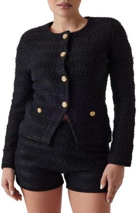 Marciano Clara Texture Cardigan in Black-Black at Nordstrom, Size X-Small