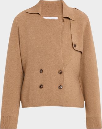 Naadam Double-Breasted Cashmino Trench Jacket