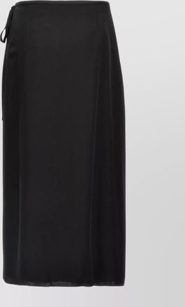 Theory silk wrap skirt