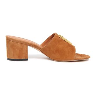 Via Roma 15 Su&egrave;de Sandal Gemaakt in Itali&euml; - Dames - Muiltjes - Bruin - 37 1/2 EU - Su&egrave;de - Schoenen