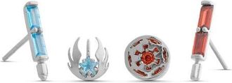 Girls Crew Star Wars Choose Your Side Set of 4 Mismatched Stud Earrings in Silver at Nordstrom