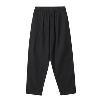 Universal Works Pleated Track Pant - Heren - Broeken - Zwart - Maat: W30 Katoen