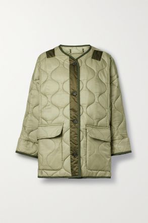 Frankie Shop Giacca In Ripstop Trapuntato - Verde