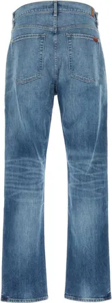 7 For All Mankind Mens Stretch Denim Jeans Lightblue Exterior: Cotton Elastan