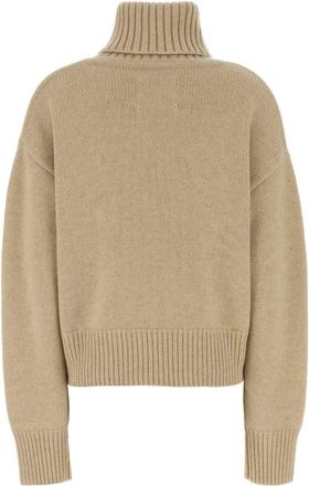 Extreme Cashmere Womens Beige Cashmere Sweater Latte Exterior: Maglieria