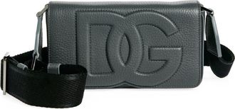 Dolce & Gabbana Mini Deerskin Leather Shoulder Bag in Grigio at Nordstrom