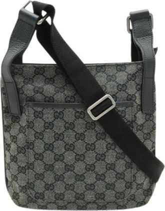 Gucci Pre-owned Cross Body Bags, male, Gray, Size: ONE SIZE Pre-owned Vintage Shoulder Bag
