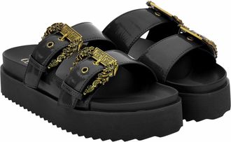 Versace Jeans Couture Black Slides