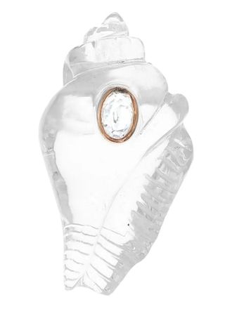 Dezso by Sara Beltran 18K rose gold Sillimanite Shell pendant - women - 18kt Rose Gold - One Size