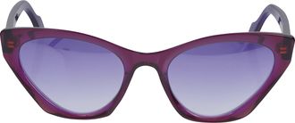 K&agrave;dor Coachella Glamour Translucent Purple Cat-Eye Sunglasses