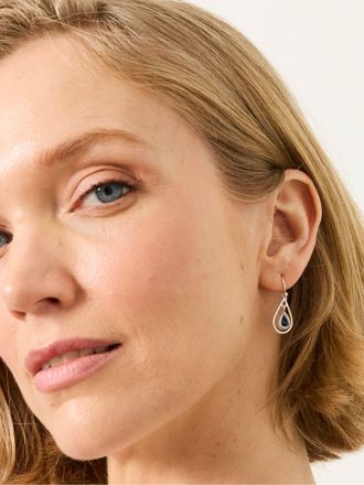 Fat Face FatFace Navy Tear Drop Earrings