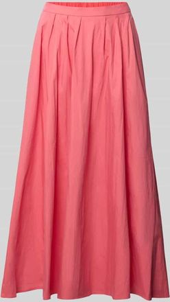 robe l&eacute;g&egrave;re Midirock mit gelegten Falten in Pink, Gr&ouml;&szlig;e 34