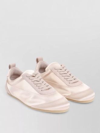 Jil Sander satin low-top sneakers