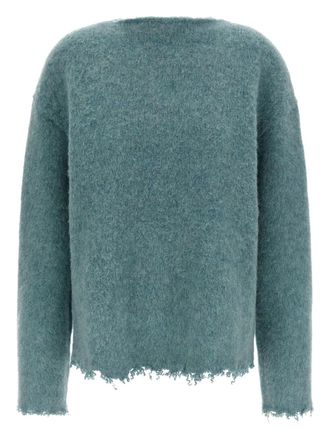 Jil Sander fringed sweater - Blue